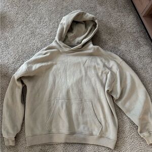 Abercrombie & Fitch A&F Essentials Beige Fleece Hoodie Men's L